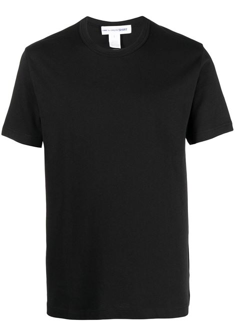 knit plain t-shirt man black in cotton COMME DES GARÇONS SHIRT | FZ-T002-PER1